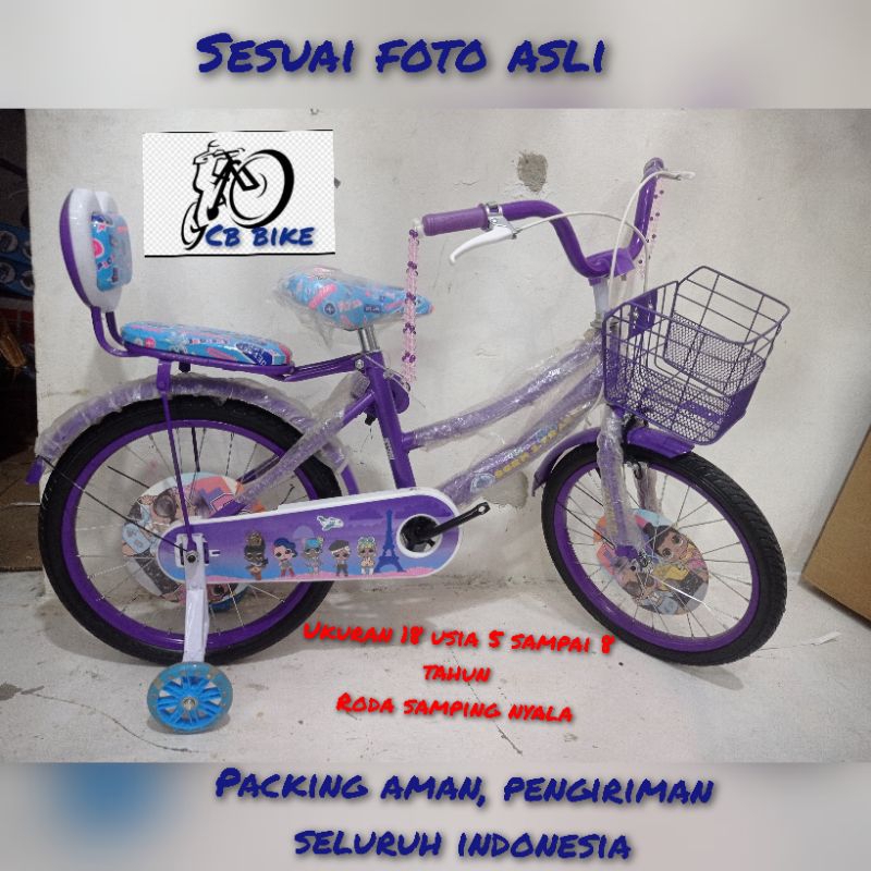SEPEDA ANAK PEREMPUAN 12,16 DAN 18 CENTRUM gambar angry bird