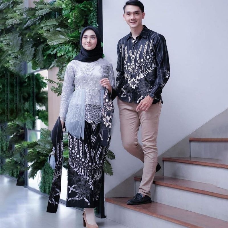 Maura Couple - Sania Ruffle Batik Couple Ori Ndoro Jowi DNT Garansi Termurah Shopee - Couple Nagita