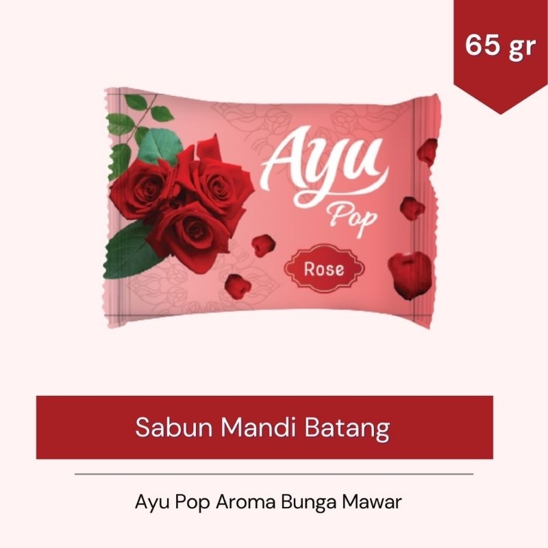 sabun mandi Ayu pop 65gr rose