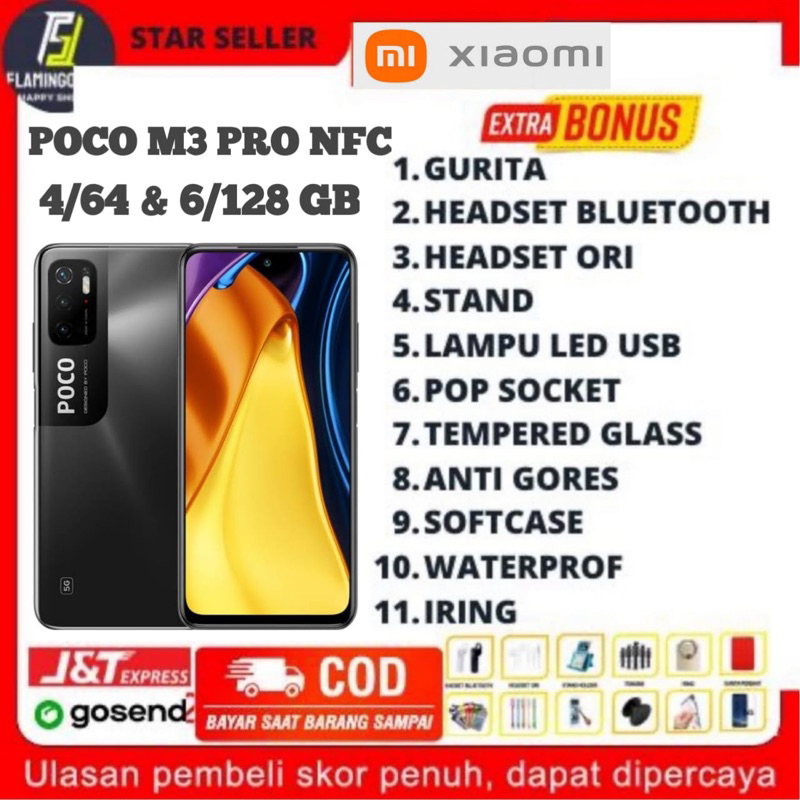 POCO M3 PRO 5G RAM 4/64 GB & 6/128 GB ORIGINAL GARANSI RESMI