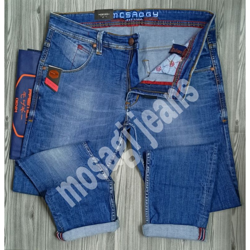 CELANA JEANS PRIA STREET MELAR MOSAGGY DENIM PREMIUM 33---36