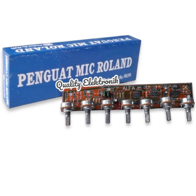 KIT RAKITAN AUDIO PENGUAT MIC ROLAND MERK ALFA