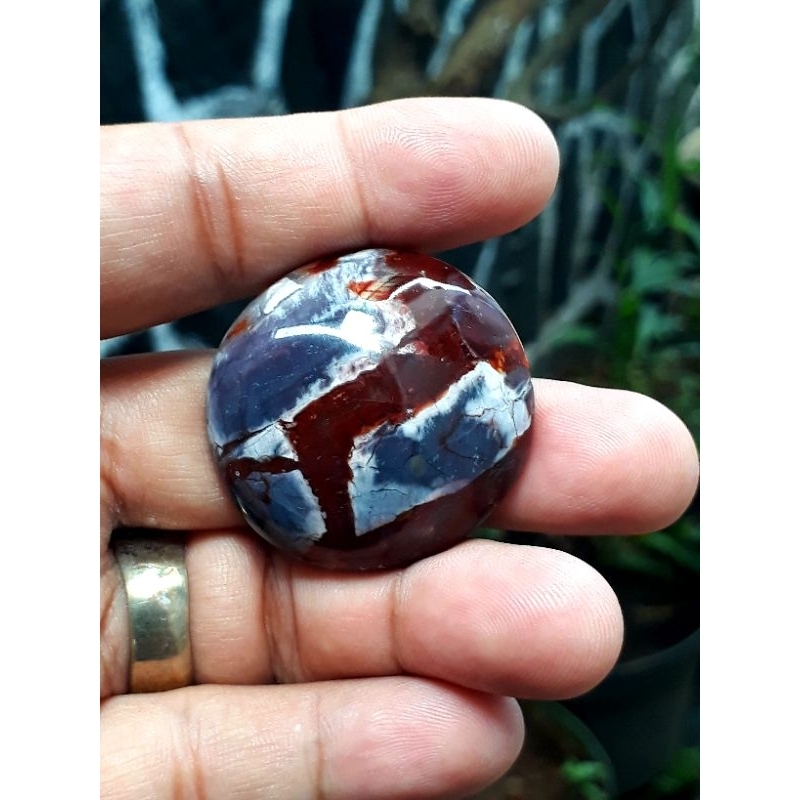 Batu Akik Pancawarna Motif Natural Jumbo Garut West Java