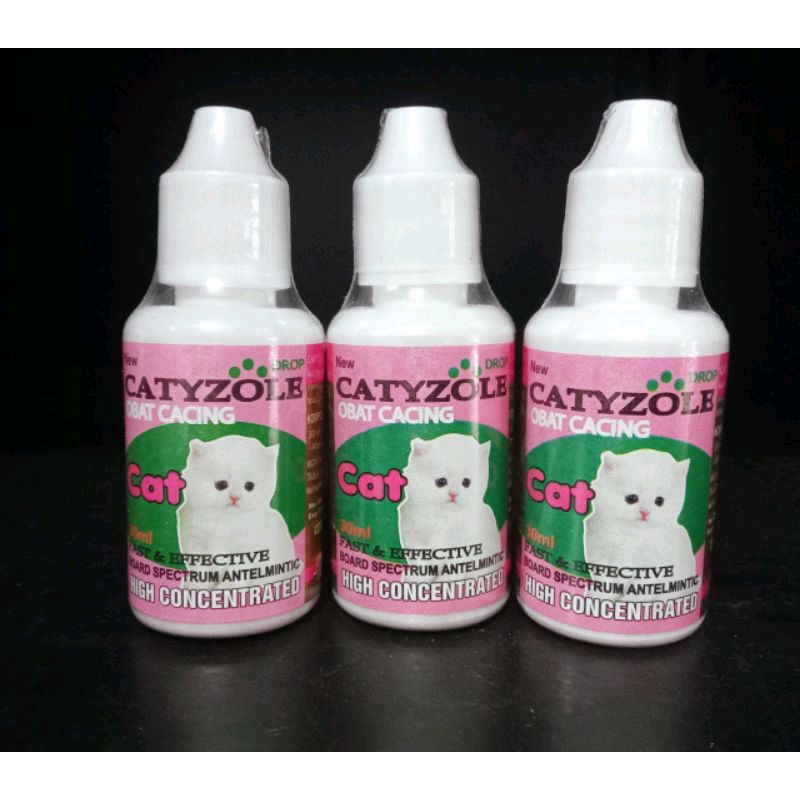 Catyzole Cat 30ml | obat tetes cacing kucing cair