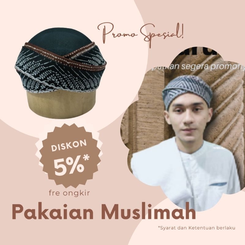 peci batik dewasa-peci batik anak -peci batik jogja -songkok batik dewasa -peci lukis batik -imamama