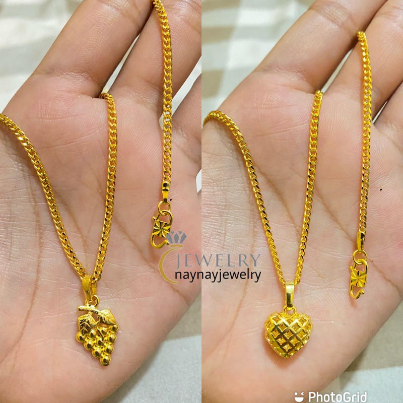 Kalung koin lempis halus warna 24k / 45cm