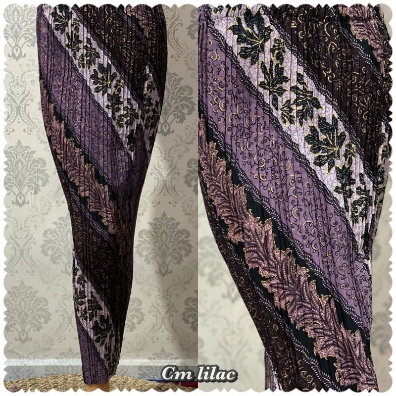 MOTIF CM LILAC/KEMEJA BATIK/KEMEJA BATIK COUPLE/KEMEJA BATIK ANAK/ROK LILIT BATIK/ROK PLISKET BATIK/ALLSIZE