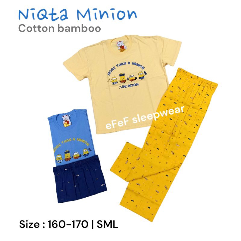 Piyama NiQta Minion cotton bamboo Limited edition