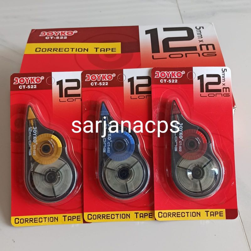 

STIPO KERTAS / TIPE X / CORRECTION TAPE JOYKO CT 522