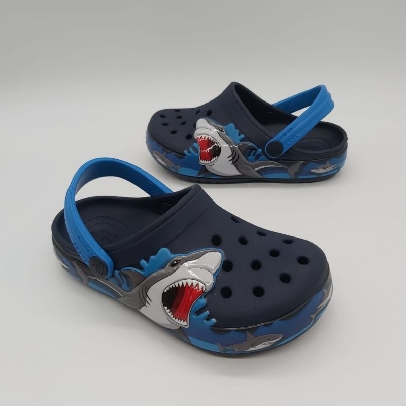 Sandal Anak anak / Croca anak Shark Fun Lab / Crocs anak anak Shark