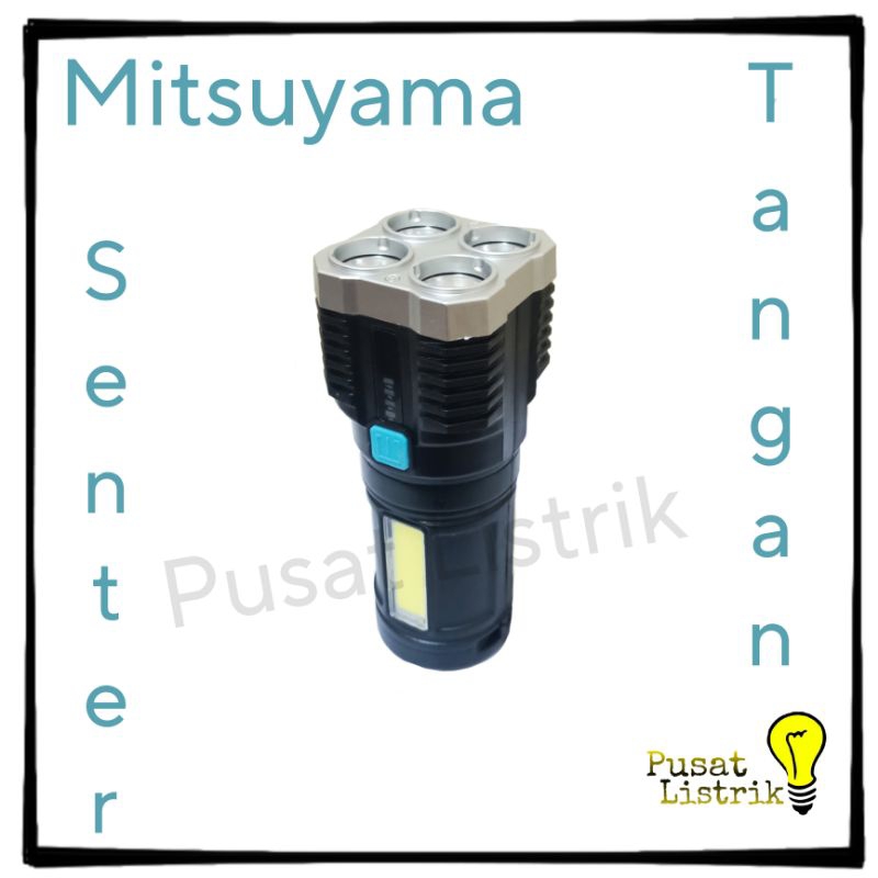 Senter Multifungsi MS-1223 Mitsuyama Senter Lampu Sorot LED OSL+COB