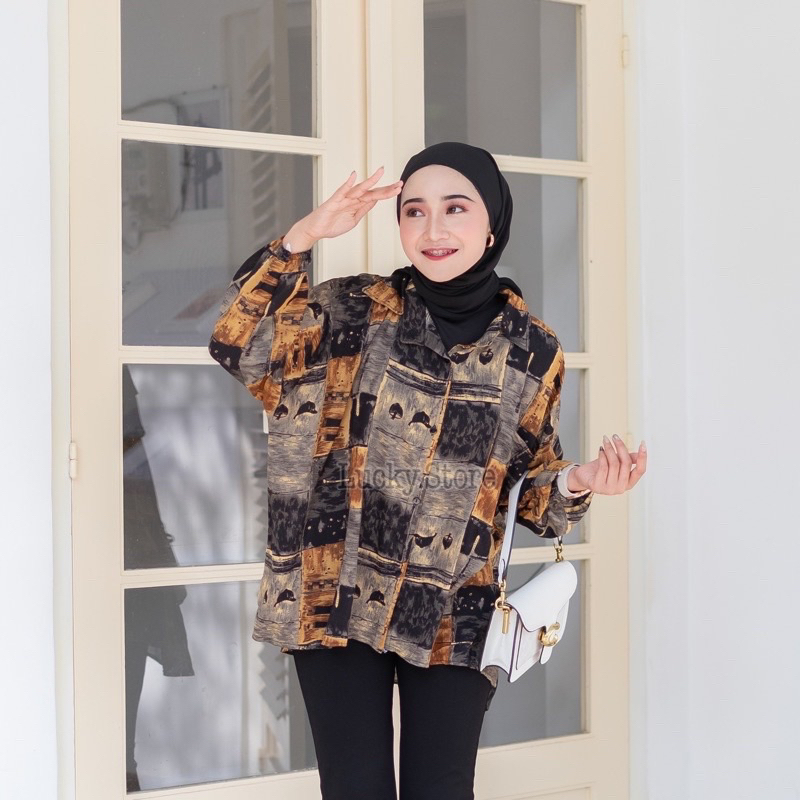 Atasan Wanita Oversize Rayon Viscose