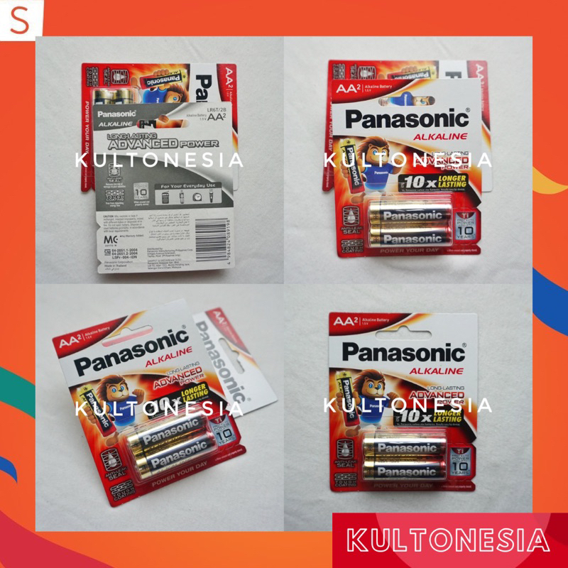 Panasonic Baterai Alkaline AA A2 Battery Alkaline