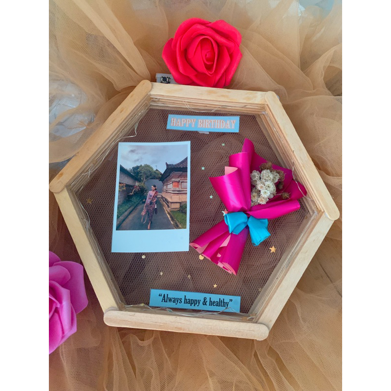 TERMURAH, Gift foto/frame 3D/Frame 2D/foto polaroid/gift nikahan/giftbulang tahun