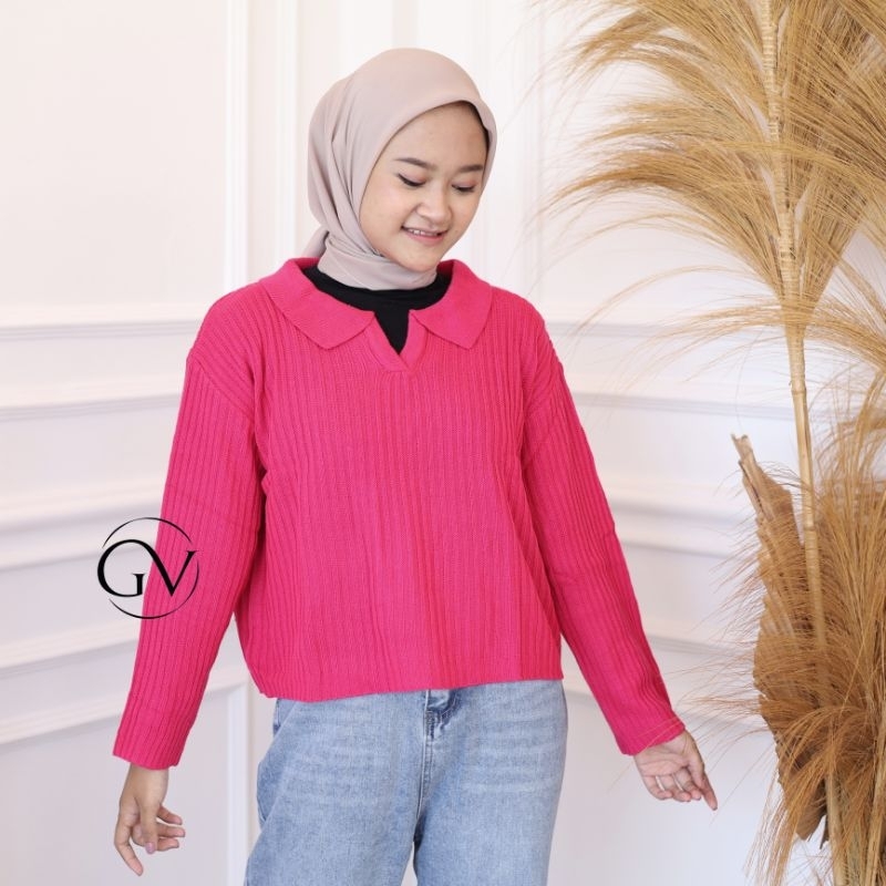 Lury crop blouse/atasan wanita korean