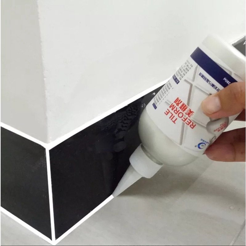 Tile Reform Waterproof Krim Pengisi Celah Nat Keramik 150ml / Lem Reparasi Perbaikan Dinding Tembok Retak Cairan Pelapis Sela