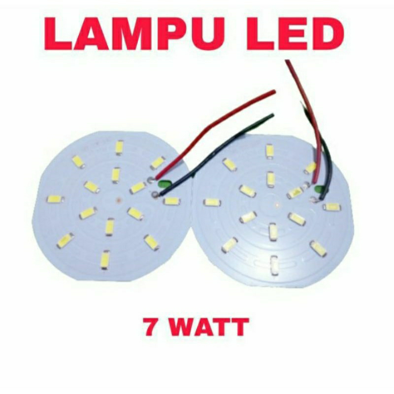 Lampu modul kit driver LED D C plat alumunium 7WATT LED DC 3,7VOLT 7WATT