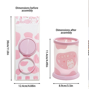 OVERFLOWS.ID DESK ORGANIZER KOTAK PENSIL TABUNG PEN STAND TEMPAT MAKE UP KOTAK PENYIMPANAN PEN HOLDER TEMPAT PENYIMPANAN