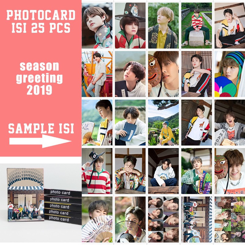 Photocard BTS winter package dll 1 set