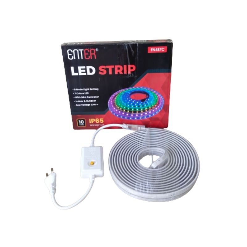 lampu LED strip selang 10 meter 7 warna