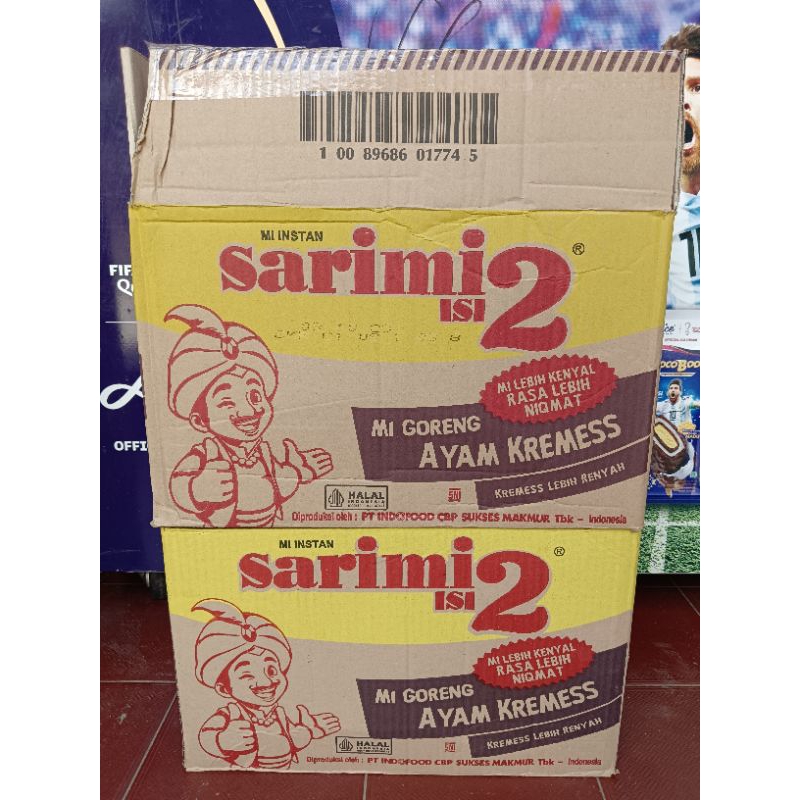 

Sarimi Isi 2 Goreng Ayam Kremes 1 Dus