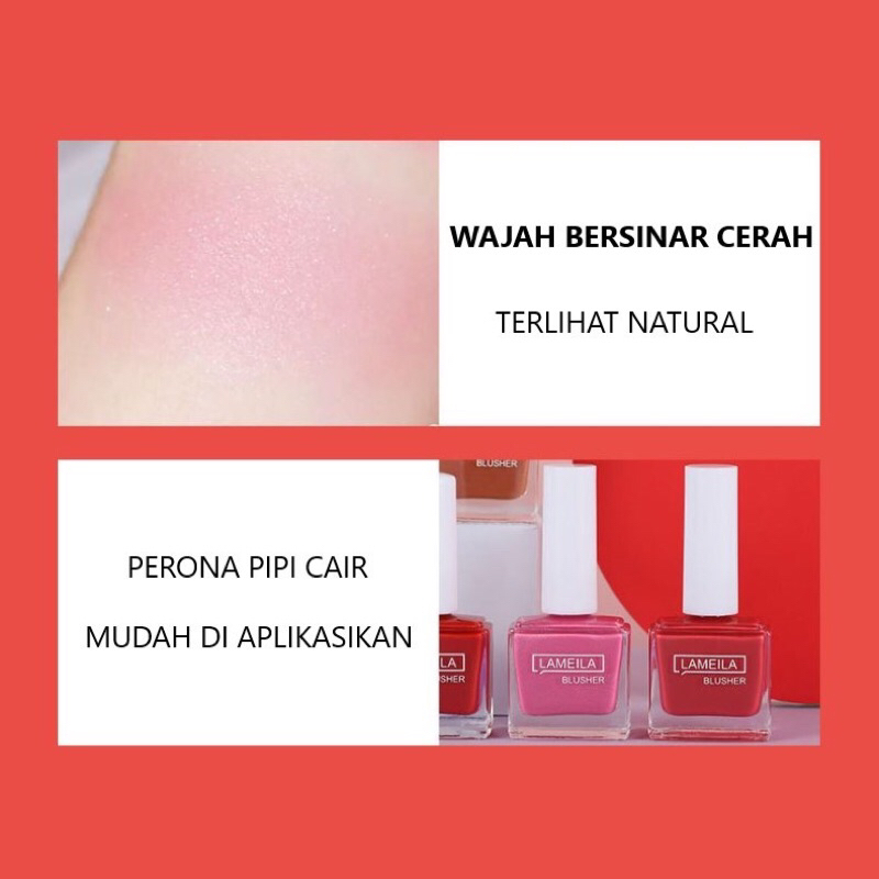 LAMEILA LIQUID BLUSHER BLUSH ON CAIR WATERPROOF &amp; LONG LASTING