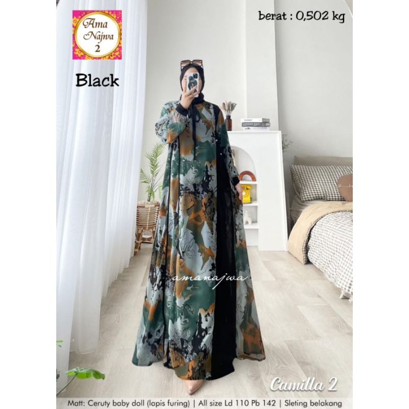 Camilla 2 Maxy Dress Pakaian Wanita