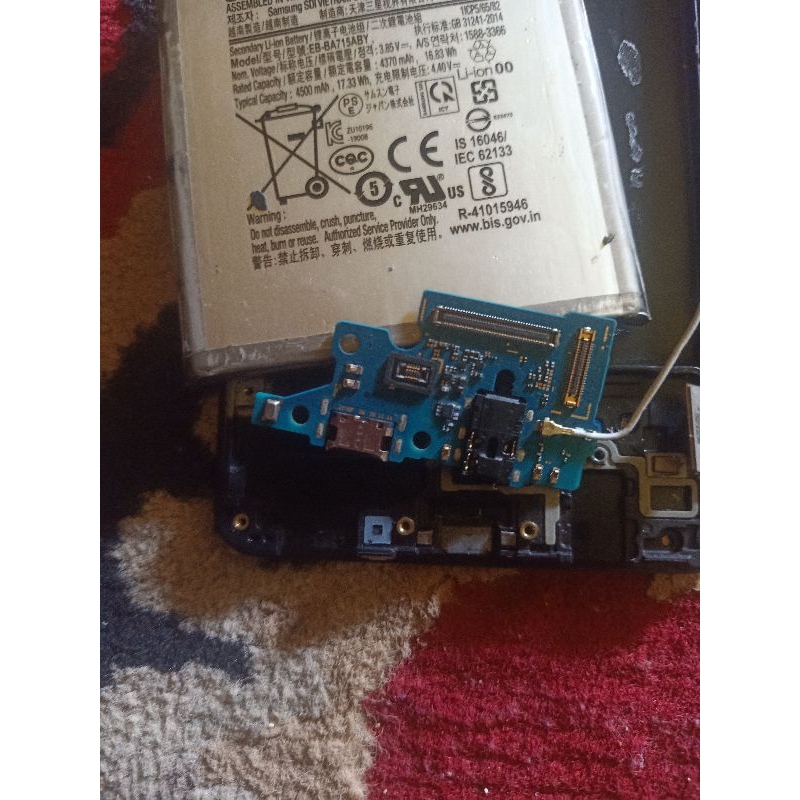 pcb ces papan ces ori copotan samsung a71 normal tested