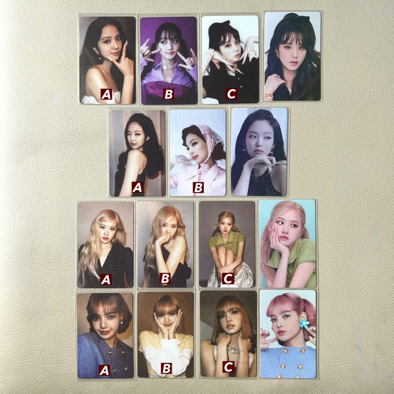 BLACKPINK PHOTOCARD — welcoming collection 2022 wc22 wc 22 season’s greetings 2022 sg22 sg 22 official pc set jisoo jennie rosé lisa weverse wv holo hologram pre order bene benefit pob
