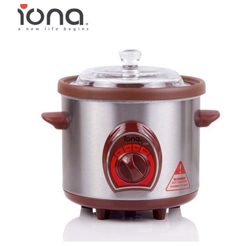IONA GLSC150 Purple Clay Auto Slow Cooker