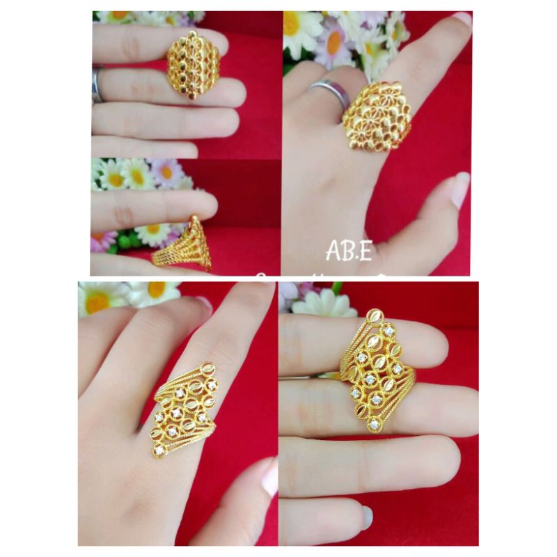 cincin anggur lapis emas 24k