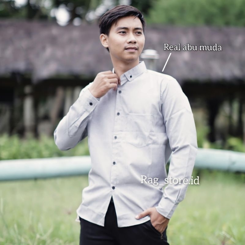 KEMEJA PREMIUM POLOS LENGAN PANJANG ORIGINAL PREMIUM QUALITY TERLENGKAP SIZE DAN WARNA KEMEJA POLOS MOCA PUTIH HITAM ARMY NAVY SOFTBLUE SAGE LILAC UNGU TERACOTTA