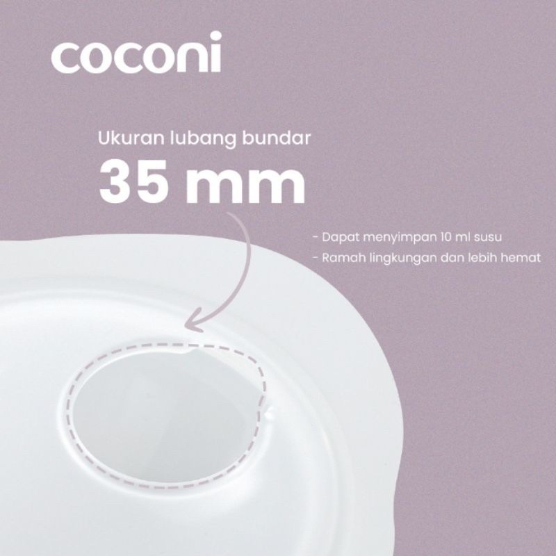 Coconi Breastmilk Collector Shell 2pcs / Penampung ASI Silikon / Breast milk shell