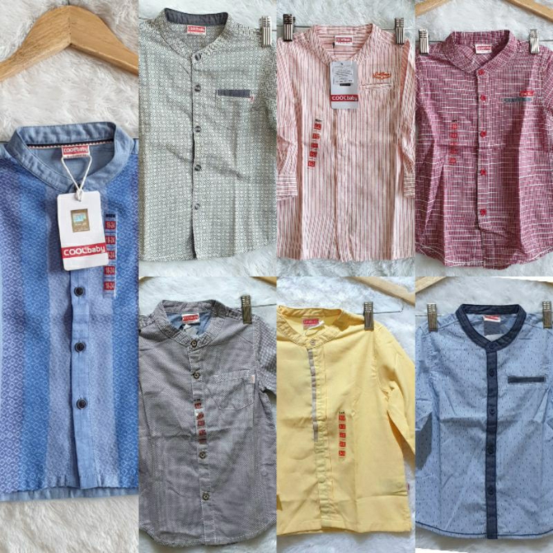 COOL BABY Kemeja Koko Bayi 6-36 Bulan
