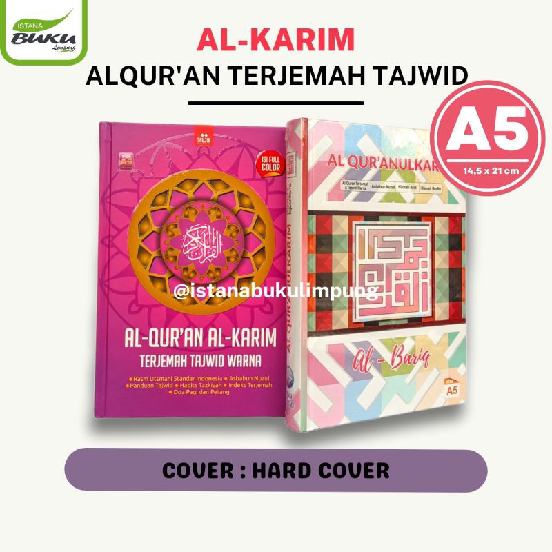 ALQURAN TERJEMAH TAJWID WARNA UKURAN SEDANG A5