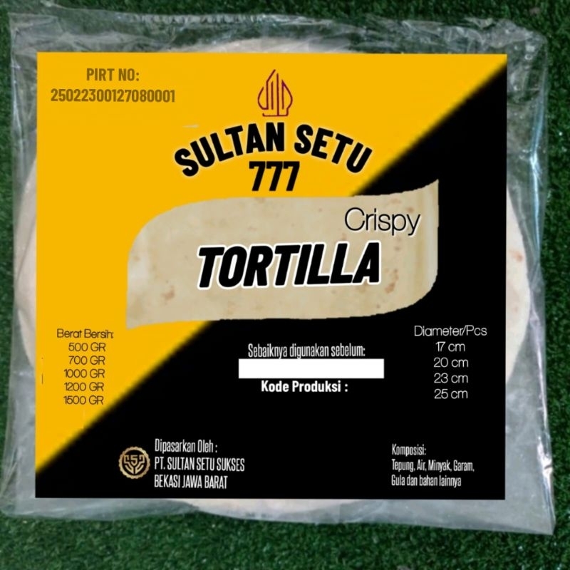 

TORTILLA CRISPY SULTAN SETU 777