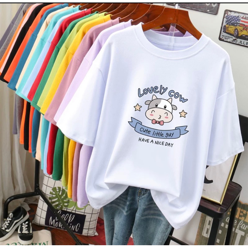 Kaos Baju Atasan Wanita Bahan Lembut Impor Murah 018