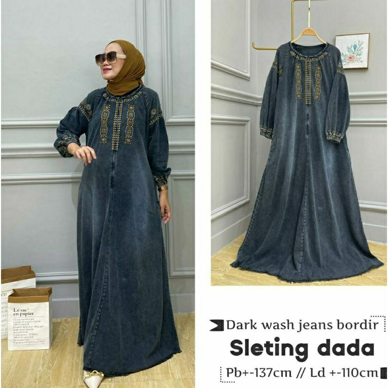 Etnic Jeans Maxy, GAMIS JEANS WANITA CANTIK MODIS FIT XXL LD 112 ZIPPER BUSUI LD 112 TERMURAH KEKINIAN TERLARIS OOTD