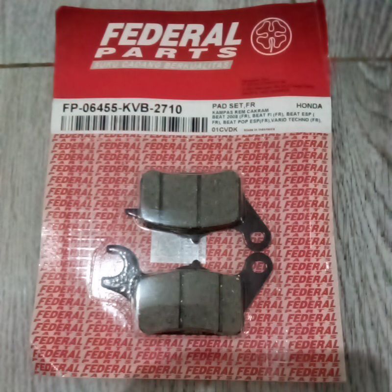 kampas rem cakram depan Honda beat Scoopy Vario spacy