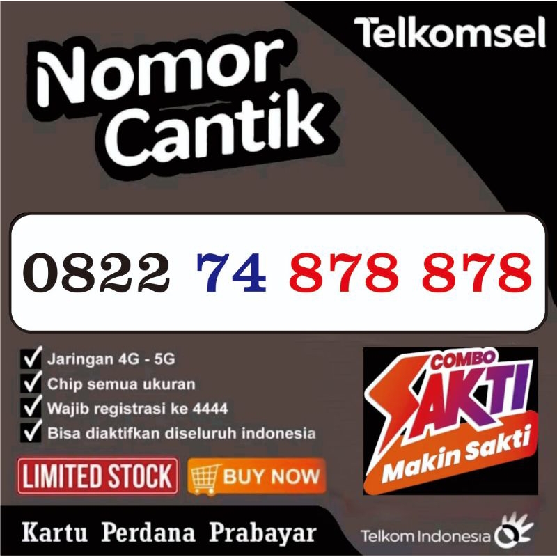 Nomor Cantik Telkomsel Combo Sakti