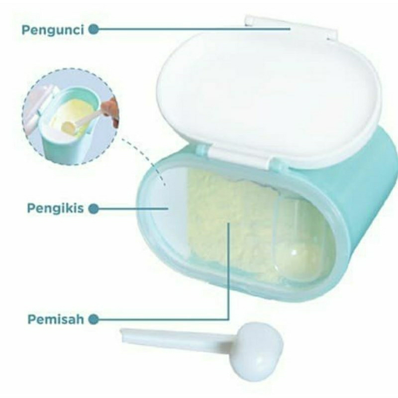 Tempat Susu Bubuk Bayi Tempat Buah Tempat Makan Serbaguna