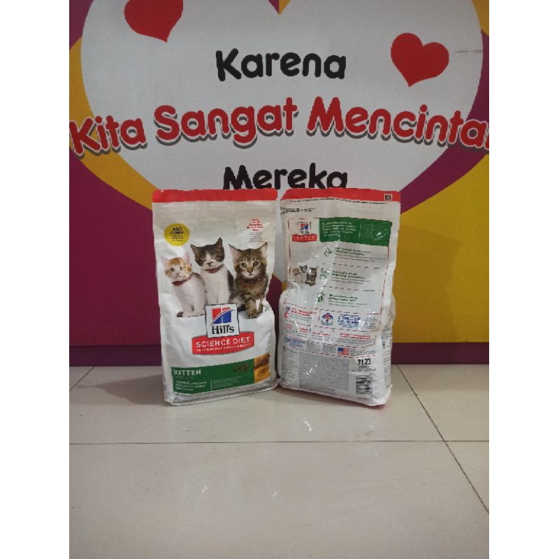 science diet kitten 1,58kg sd kitten makanan kucing anak