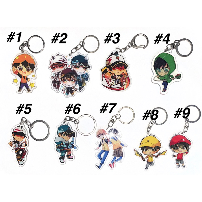 [PRELOVED] BoBoiBoy, Ejen Ali, Amato Fanmerch Keychains