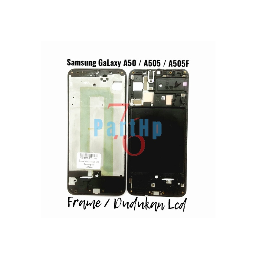 Middle Frame Dudukan Lcd &amp; Mesin Samsung Galaxy A50 / A505 / A505F - Hitam