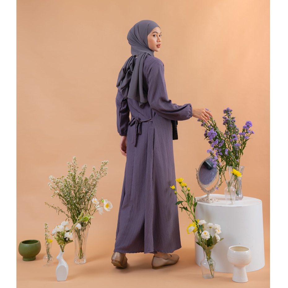 GAMIS FITRI LADY CRUSH POLOS DRESS PREMIUM B659 CO