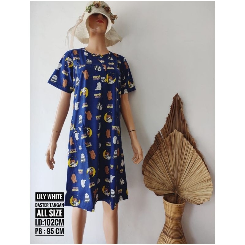 Daster Tangan Lily White All Size