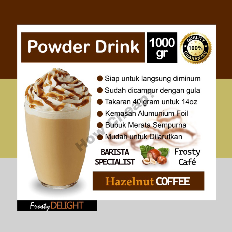 Hazelnut Coffee Bubuk 1kg [Ready to Drink] #021