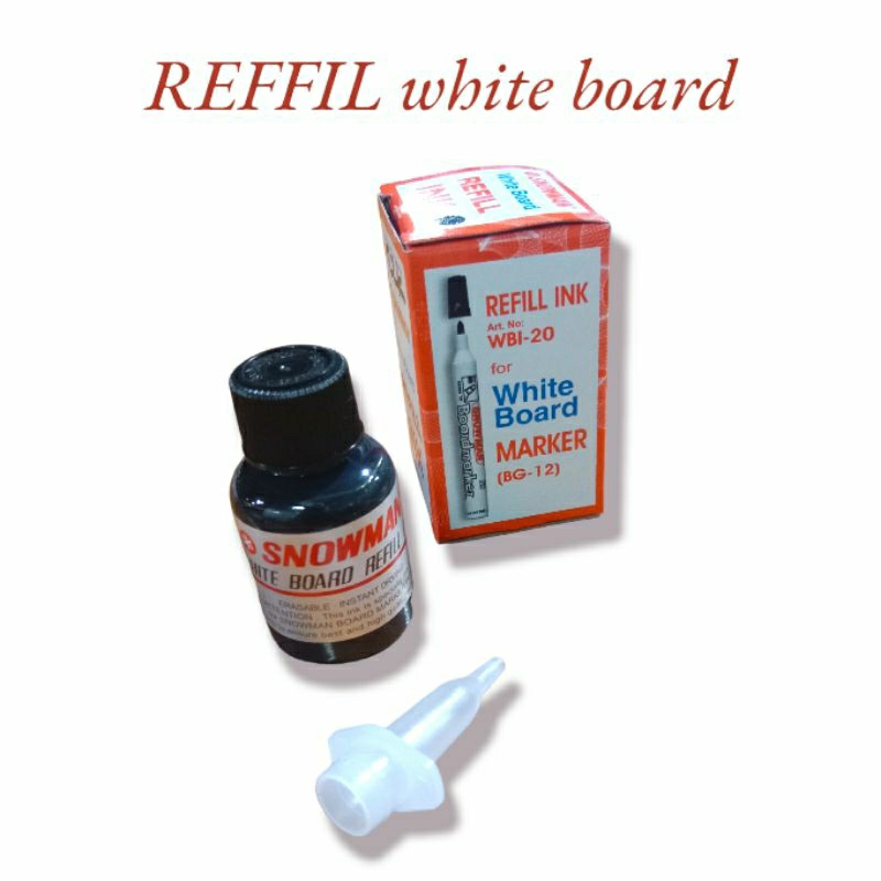 

ISI ULANG TINTA SPIDOL/REFFIL INK WHITE BOARD SNOWMAN