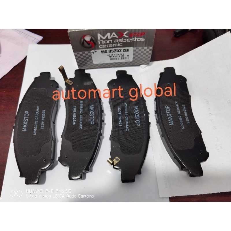 brake pad kampas rem depan Hiace premio 2019 on ceramic maxstop