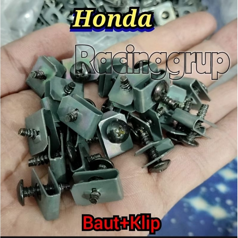 20pcs baut klip vario beat scoopy spacy/baut klip honda metik